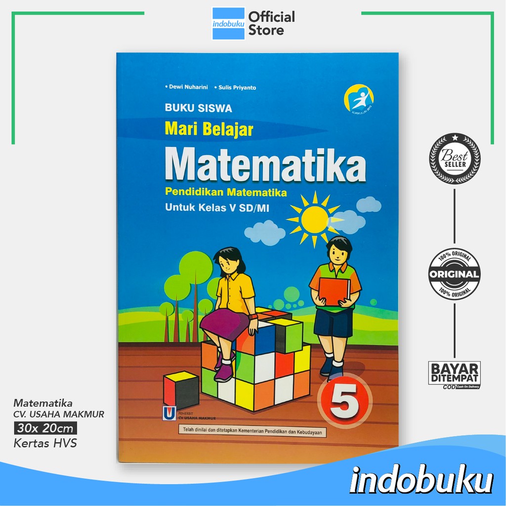 Jual BUKU MARI BELAJAR MATEMATIKA KELAS 5 SD / MI USAHA MAKMUR | Shopee ...