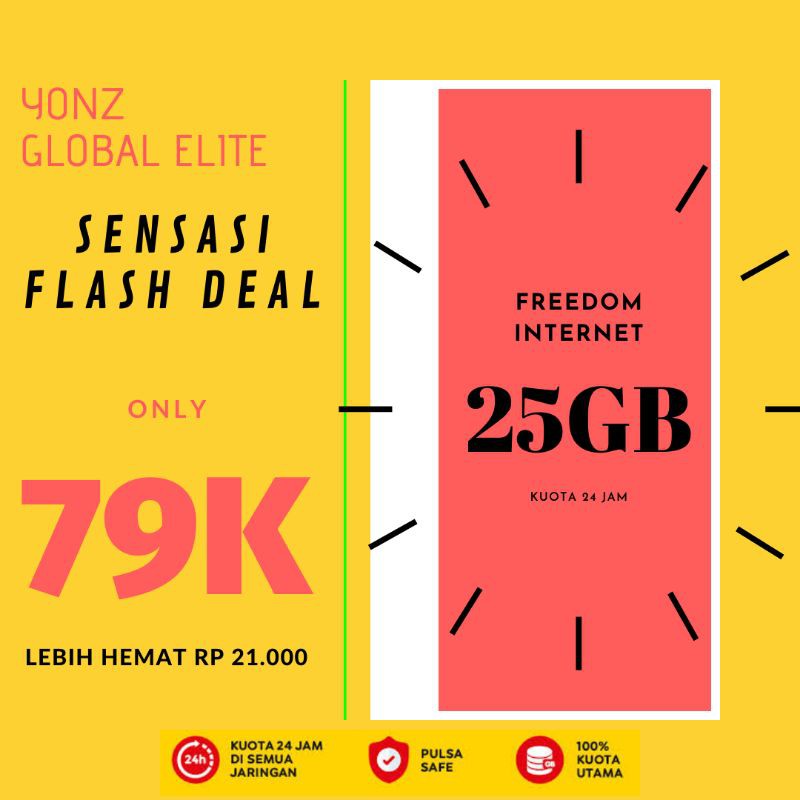 Indosat Internet Freedom 25GB Paling Murah