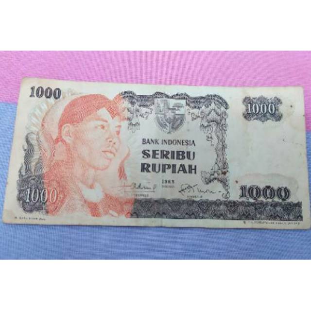 UANG KUNO 1000 RUPIAH TAHUN 1968 SUDIRMAN