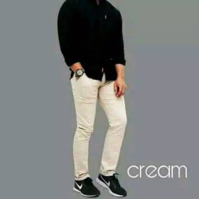 TERLARIS CELANA PRIA CHINO Slim fit Panjang Kerja kantor Santai Liburan Cowok Gentleman 27 - 38