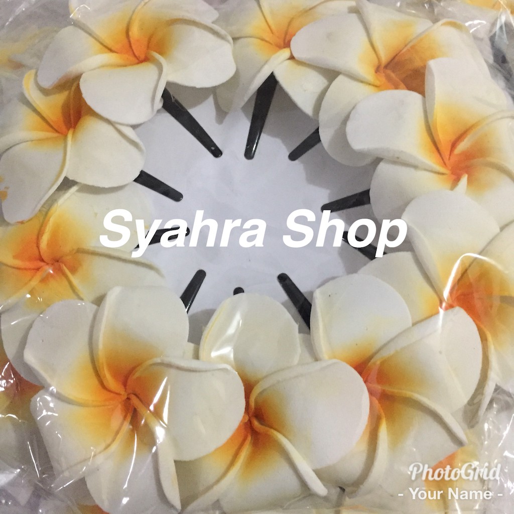 JEPIT JEPUN BALI BESAR / JEPIT BUNGA KAMBOJA PUTIH BALI