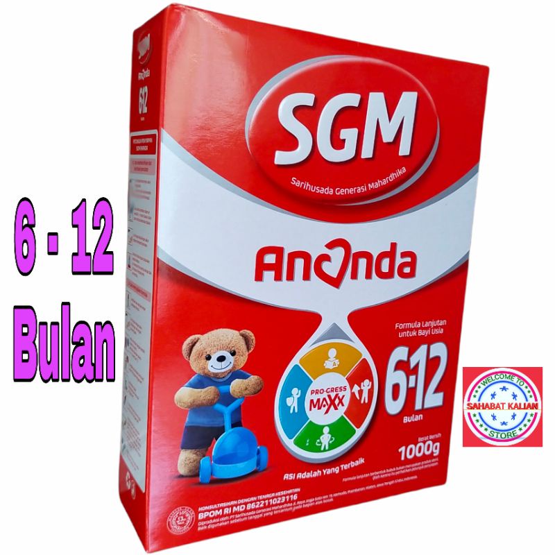 SGM Ananda 0 - 6 Bulan Dan SGM  Ananda 6-12 Bulan 1000gram