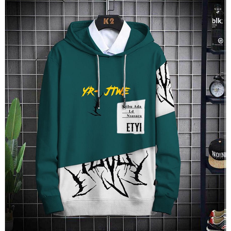 Hoodie Pria / Hodie Pria / Jaket Pria / Sweater Hoodie JTWE Bahan Fleece UK L-XL