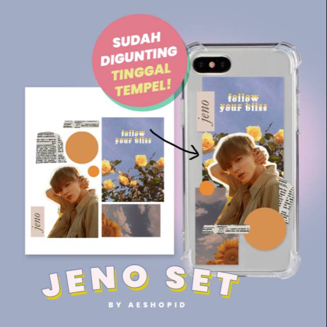 (NC-001) DIY sticker set NCT Dream retro vintage aesthetic tumblr case hp stiker kpop 127 jaemin jeno haechan