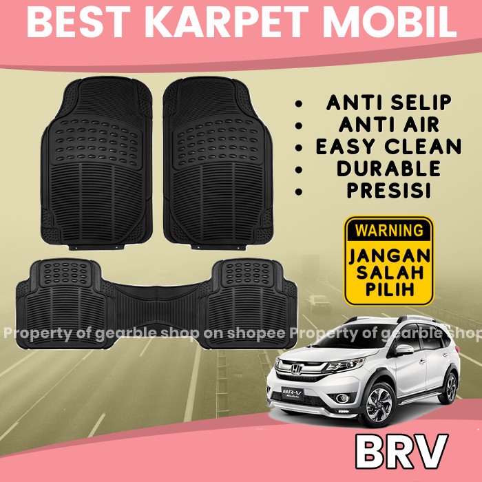 KARPET MOBIL BRV ALAS LANTAI MOBIL HONDA BRV KARPET BRV KARPET DASAR MOBIL UNIVERSAL ANTI AIR