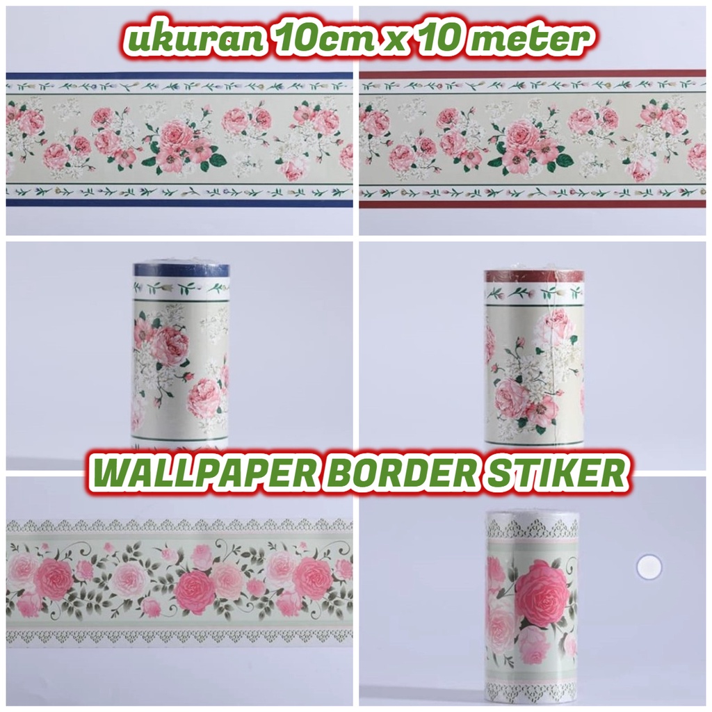 Jual Termurah Wallpaper Sticker Border List Tembok /border wallpaper