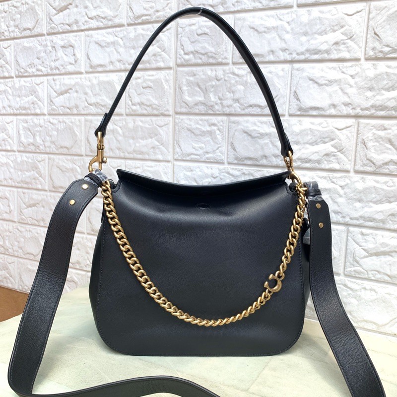 Coach Chain Hobo Black
