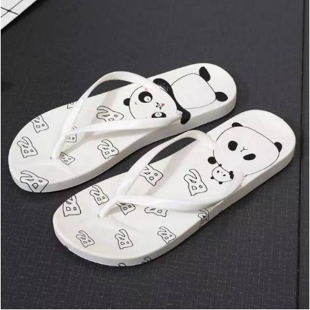 SENDAL JEPIT SPON MOTIF PANDA MURAH BISA COD