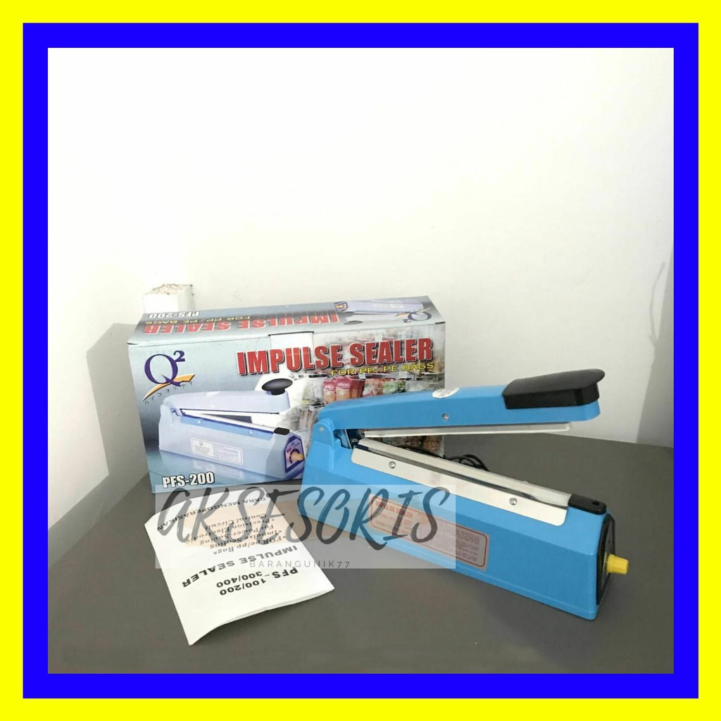 IMPULSE SEALER Q2 20COM / ALAT PRESS PLASTIK 20CM / ALAT PRESS PFS 200 / IMPULSE Q2 20CM Q2-8200