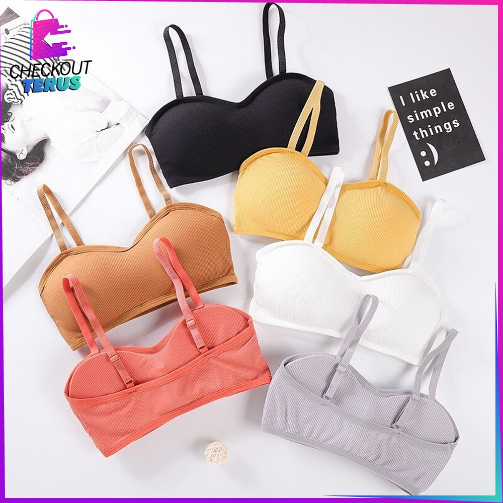 CT P46-49 Bra Renda Bralette Lace Pakaian Dalam Atasan Wanita Bra Crop Top Sport Bra Push Up Tanpa Kawat Bra Olahraga