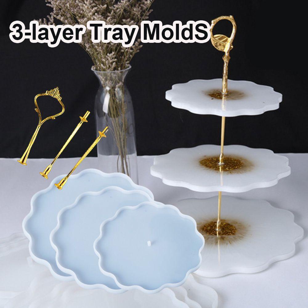 R-flower Cetakan Casting Epoxy Resin Clay Alat Liontin Agate Silicone Coaster