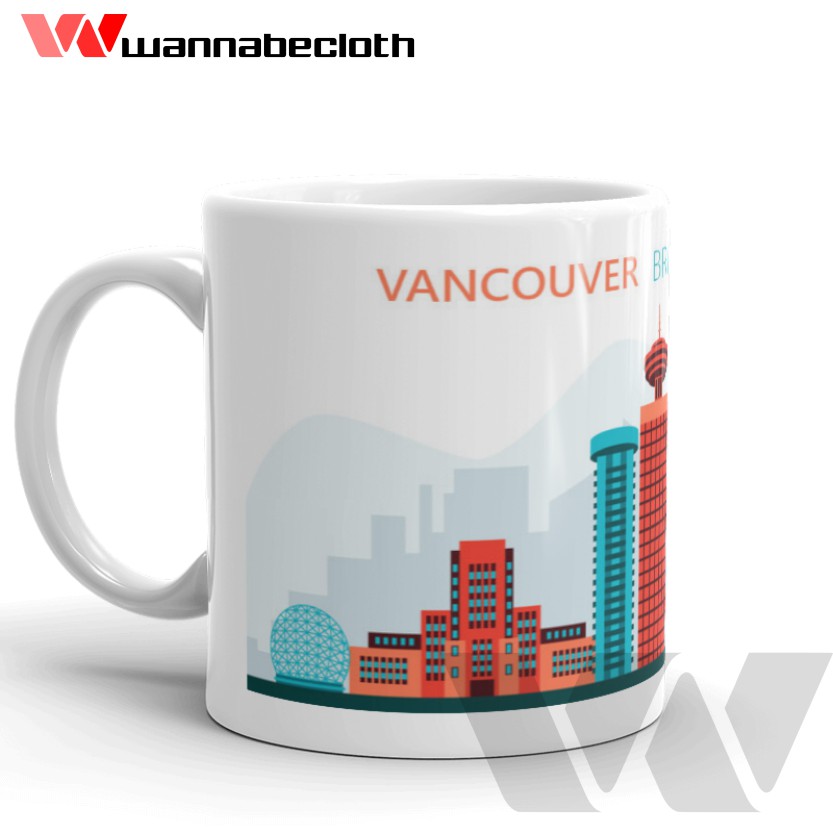 Gelas Vancouver Mug Vancouver Souvenir Vancouver Mug World City Vancouver