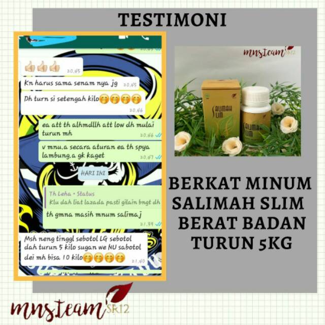 Ampuh!! Salimah Slim SR12 Pelangsing Herbal Obat Diet Alami Peluntur Lemak Penurun Berat Badan Aman