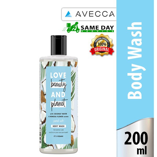 love beauty body wash with coconut petal soft 200ml