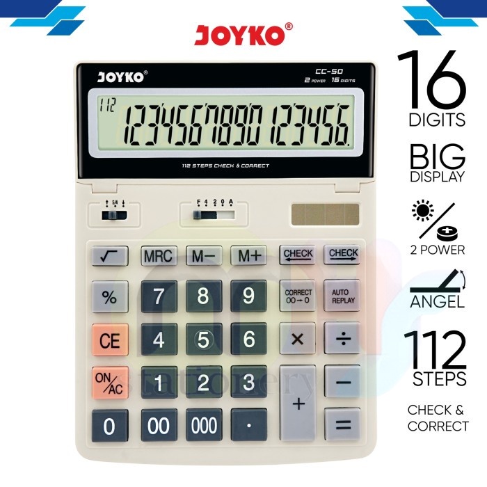 

Calculator Kalkulator Joyko CC-50 16 Digits