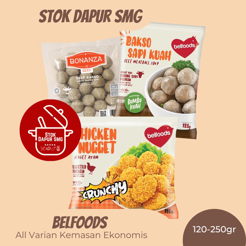 Jual Belfoods Kemasan Hemat Bakso Baso Sapi Kuah Chicken Nugget