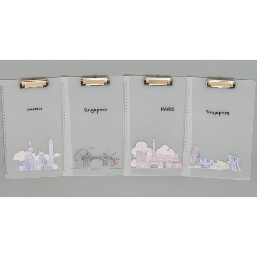 

CLIP BOARD TRANSPARAN PUTIH FANCY