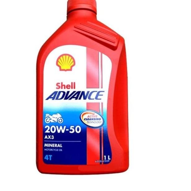 ☀ Shell Advance AX3 20W50 Oli Motor 1 Liter ♢