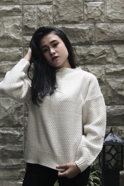 IMPORT Sweater Rajut Wool Musim Dingin Infinity Baju Winter Nora