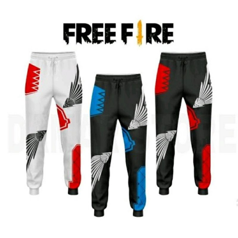 Celana Gaming FF Angel / Celana Freefire Rapper Angel / Celana FF Skin Angel Wing