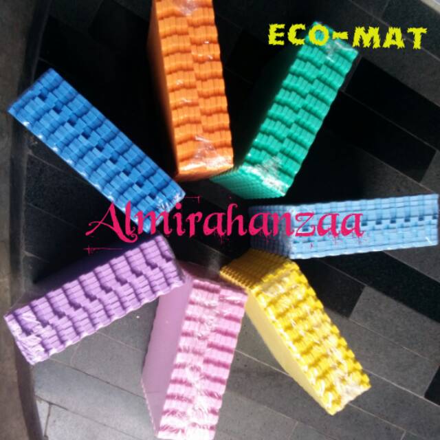  Evamat Matras  Ecomat anak puzzle polos uk 30x30 packing 