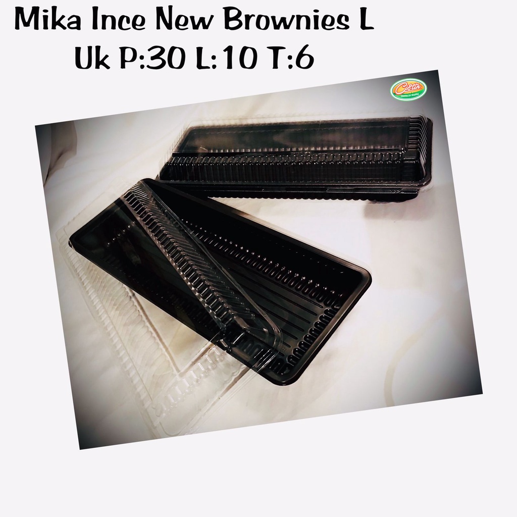 MIKA INCE NEW BROWNIES L ISI 10PCS (MIKA TEMPAT KUE)