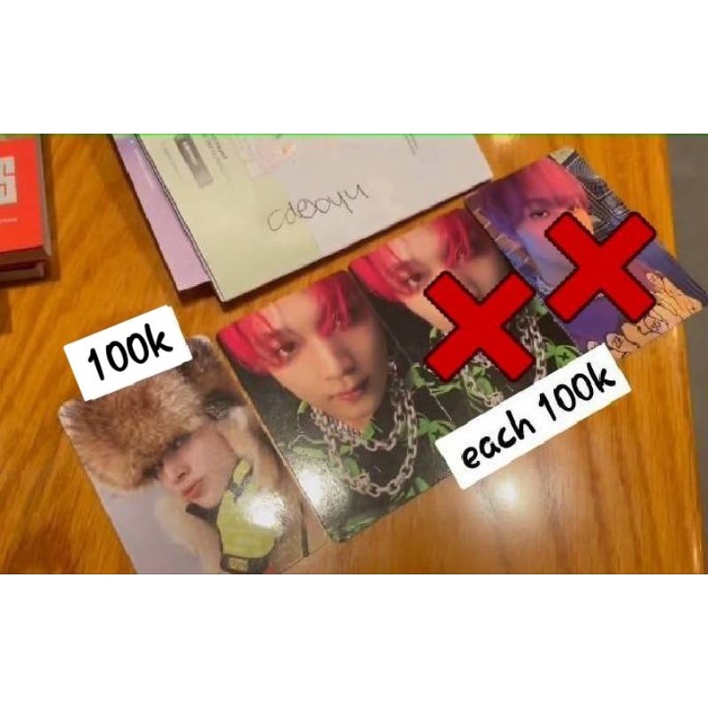 wts pc nct 127 2 baddies haechan jungwoo / sale photocard nct127 2 baddies haechan jungwoo