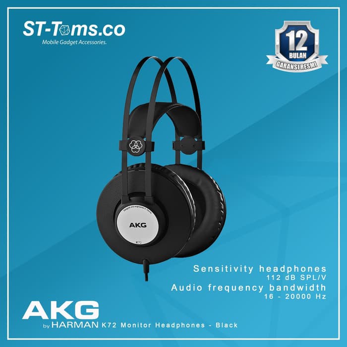 AKG K72 / K 72 Monitor Headphones - Black
