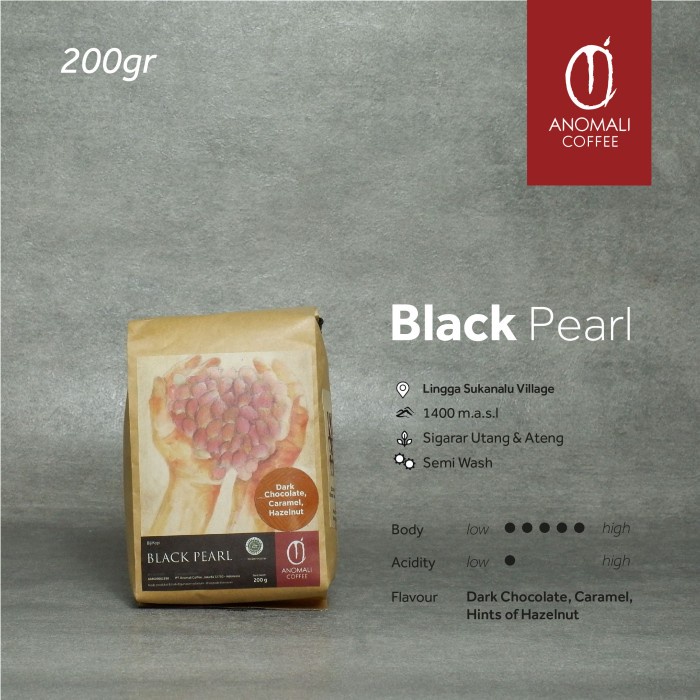 

DISKON - (BISA COD) Biji Kopi Black Pearl 200gr - Fine