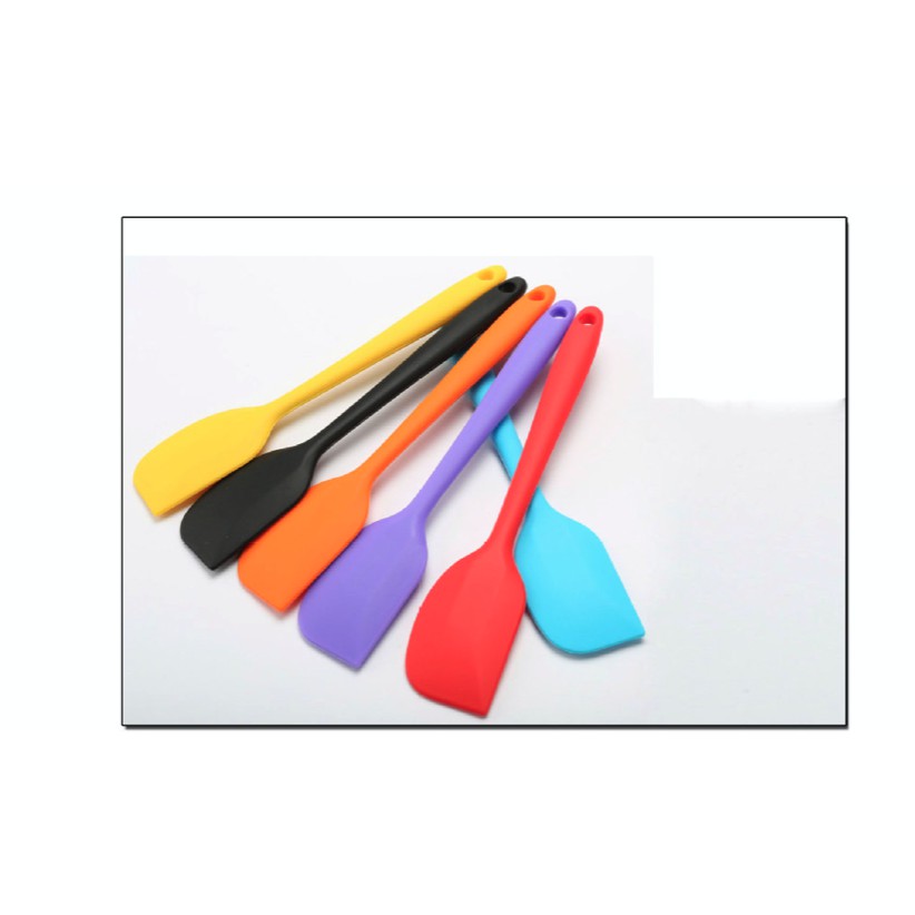 Ukuran Besar - Spatula Scraper Silikon Tahan Panas Anti Lengket Bahan Food Grade 25.5x5cm