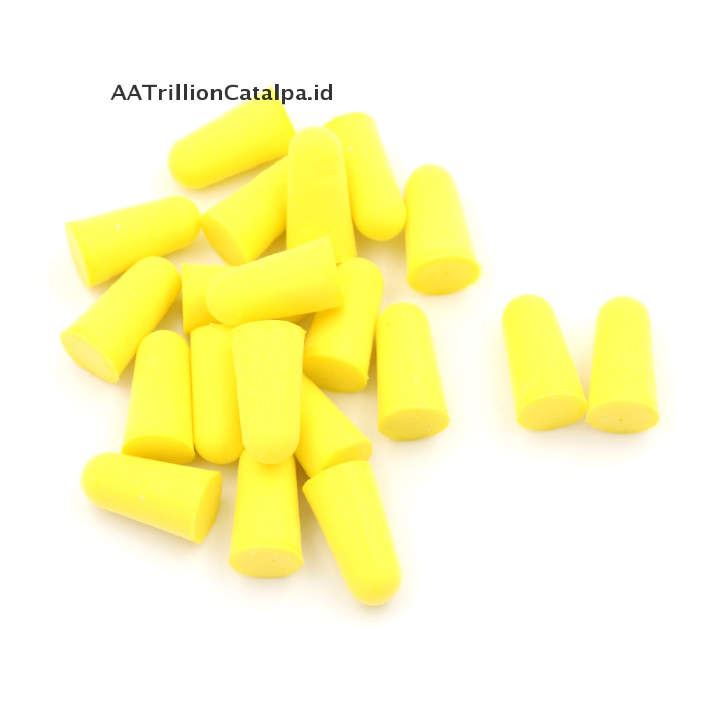 20 Pcs Earplugs Bahan Busa PU Anti Bising Untuk Tidur