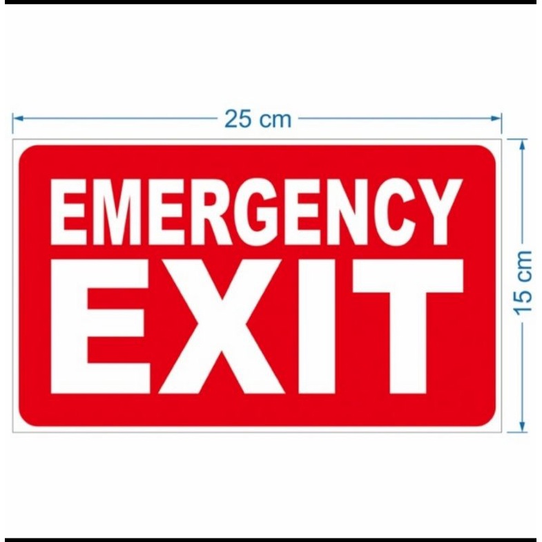 

STIKER PROMO EMERGENCY EXIT 20x15 EVAKUASI SIGN RAMBU K3