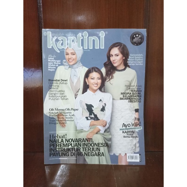 (PRELOVED) MAJALAH KARTINI COVER DEWI SANDRA, SARWENDAH, WULAN GURITNO
