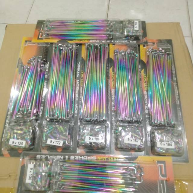 jari jari pelangi semua motor dan ukuran ready import thailand anti luntur dan karat