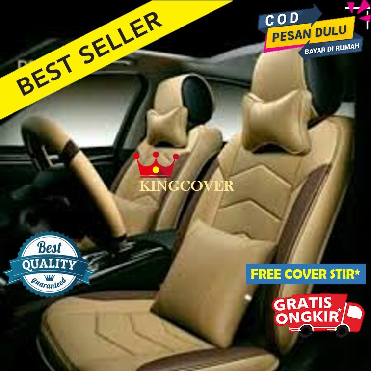 SARUNG JOK MOBIL ERTIGA GX ERTIGA GL  BAHAN KULIT SYNTETIC FULL SET 3 BARIS