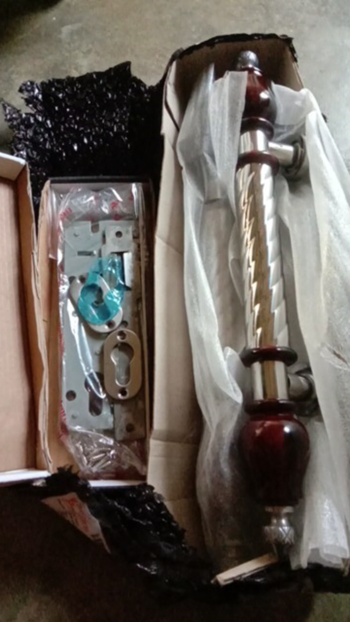 Handle Pintu Stainless 42cm 1set+kunci