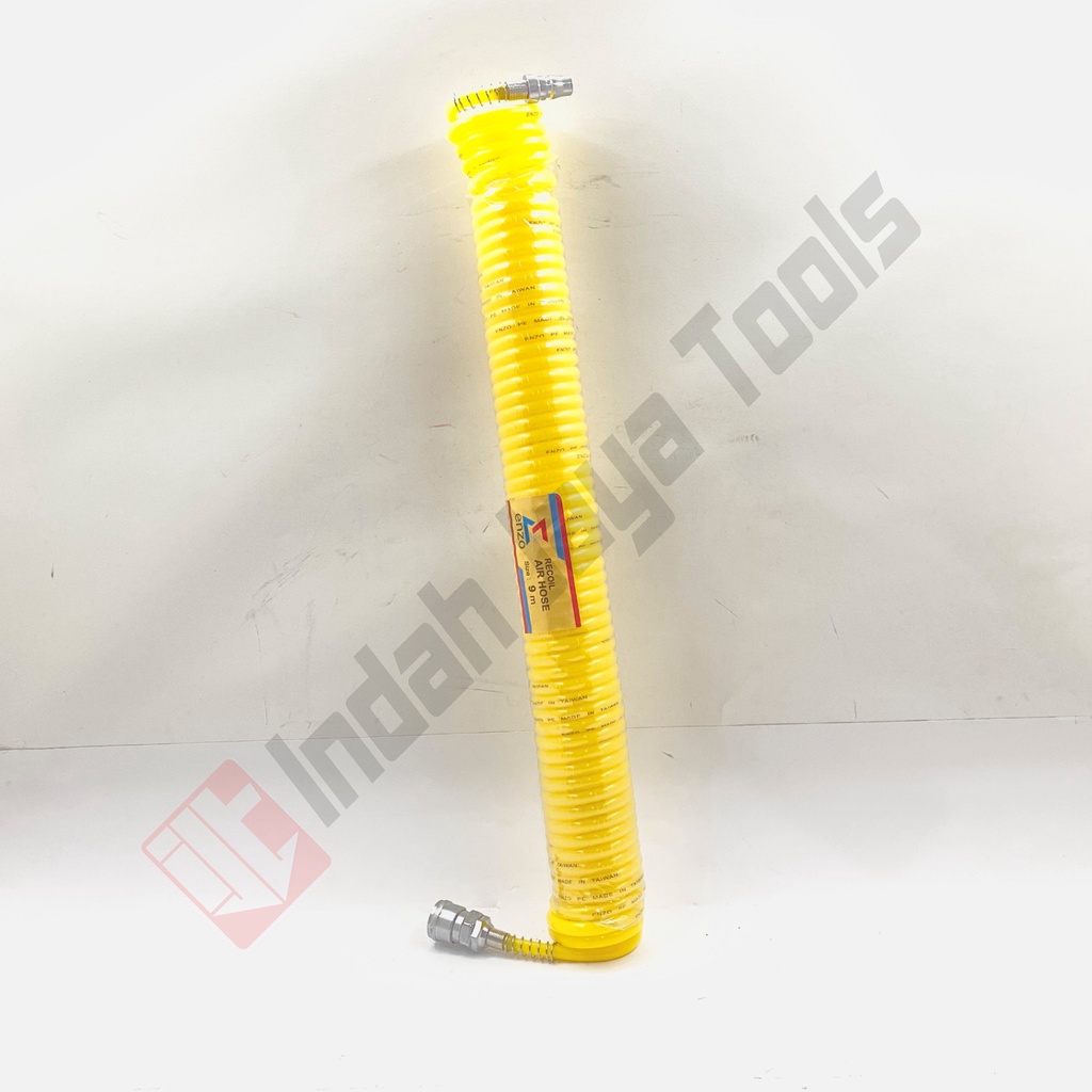 ENZO Recoil Hose 9 Meter - Selang Kompresor Angin Spiral 9M 9 M