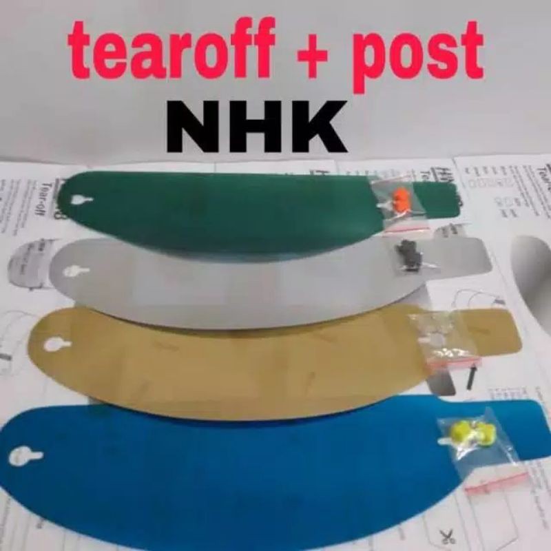 paket Tear off + Tear off post pnp helm nhk Terminator + nhk rx9 + nhk gp 1000