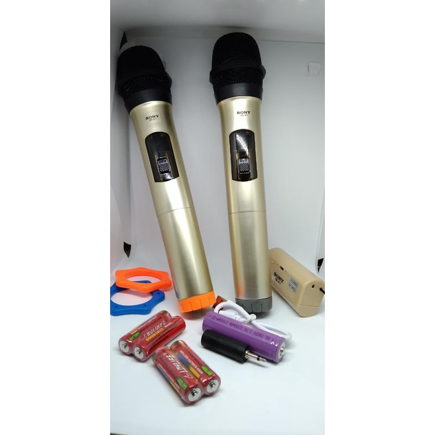 Microphone SONY SN-911 Wireless Double Mikrofon mic tanpa kabel TERBARU SUARA LEBIH MERDU