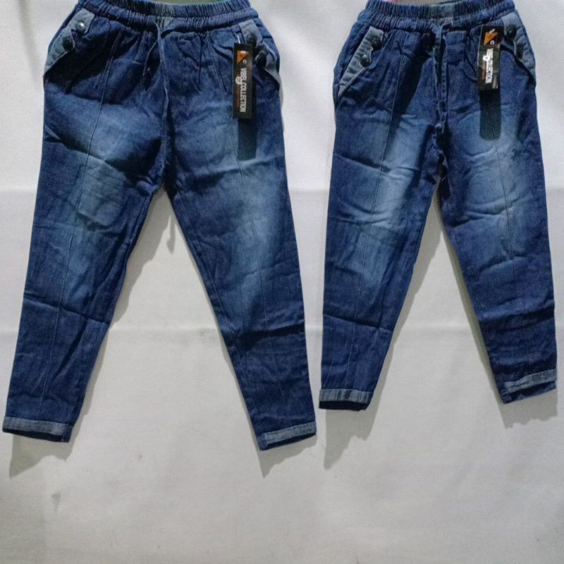 BAGGY PANTS JEANS LUNA KANCING  ANAK:6--8 THN