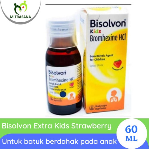 Jual Bisolvon Kids Strawberry 60ml - Untuk Batuk Berdahak Pada Anak ...