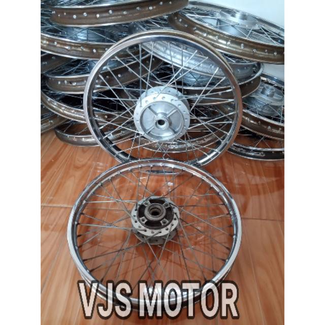 Pelek VELG jari set depan blakang SUPRA X 125 OLD PNP KARISMA masuk bisa pasang ORI ASLI HONDA AHM