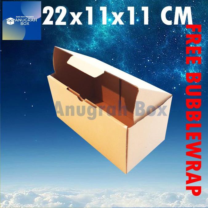 

✅Baru!! (10Pcs) Kardus uk. 22x11x11 cm Diecut box packing toples baju kue dll
