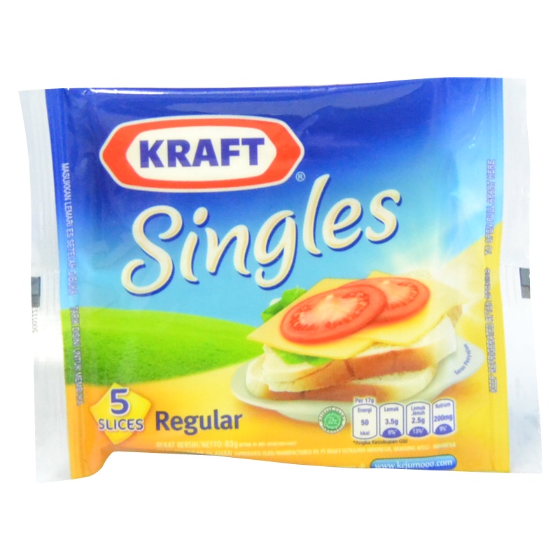 

Kraft Keju Single Slice 5S 83Gr