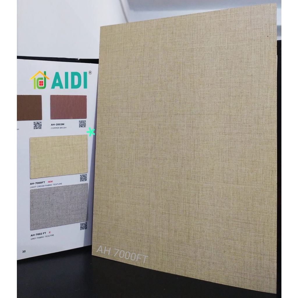AH 7000FT LIGHT CREAM FABRIC TEXTURE AIDI HPL TEXTURE HPL TEKSTUR HPL PATTERN HPL FABRIC AIDI 7000 F