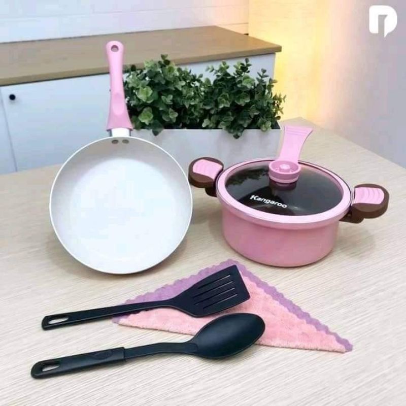 panci presto kangaroo preasure pink