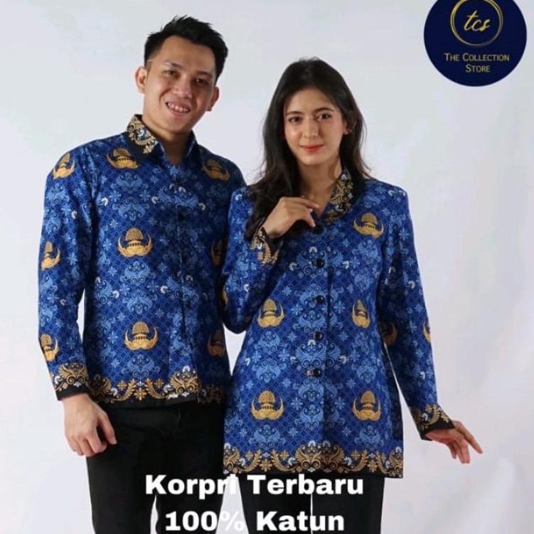 Serbuuuu.. Batik KORPRI terbaru 2022 lapis furing / seragam ASN KORPRI lapis furing / baju seragam k