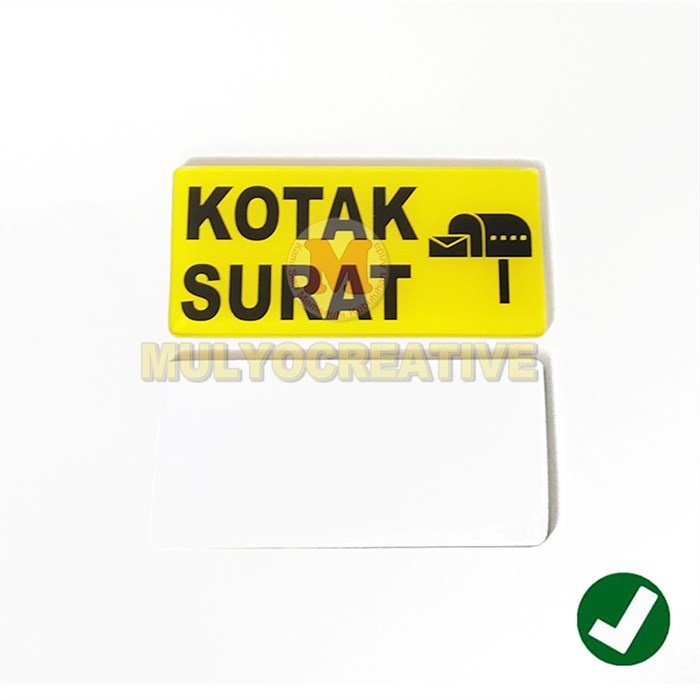 

Papan Sign Bahan Akrilik - Papan Tulisan Kotak Surat