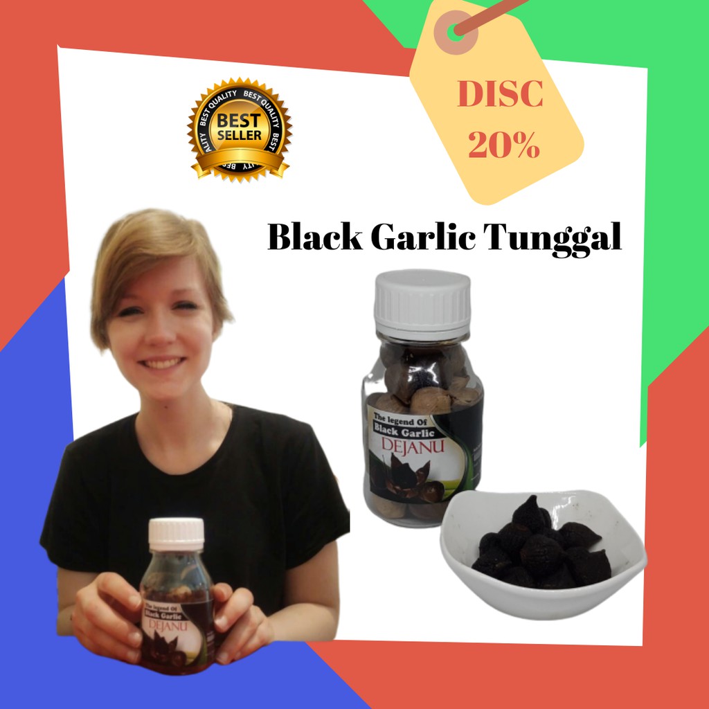 Black Garlic Tunggal Bawang Putih Hitam Lanang Untuk Obat Diabetes Penurun Kolesterol Alami