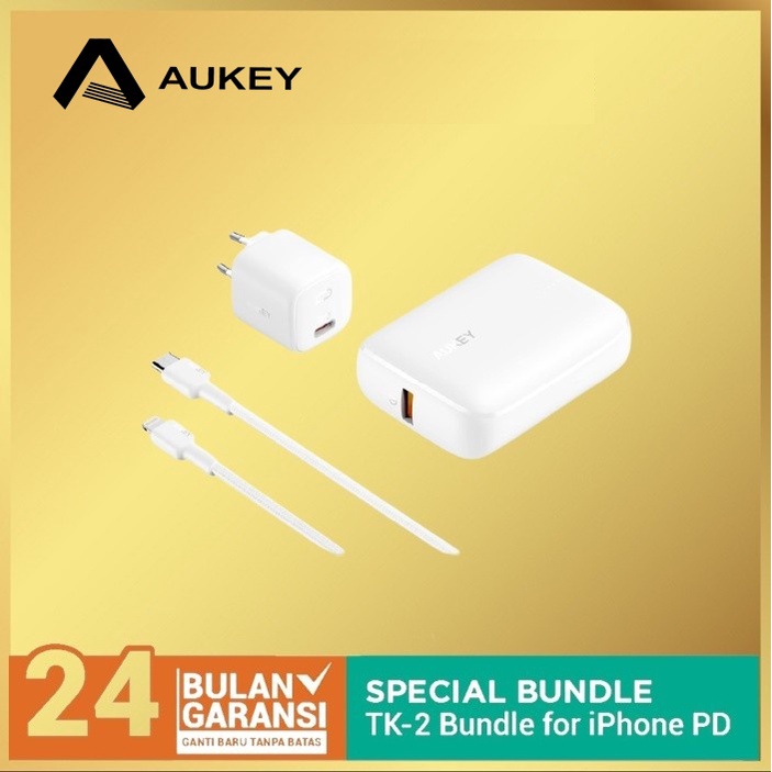 Aukey Bundling TK-2 PD &amp; QC Support PA-B1 + PB-N83 + CB-CL1